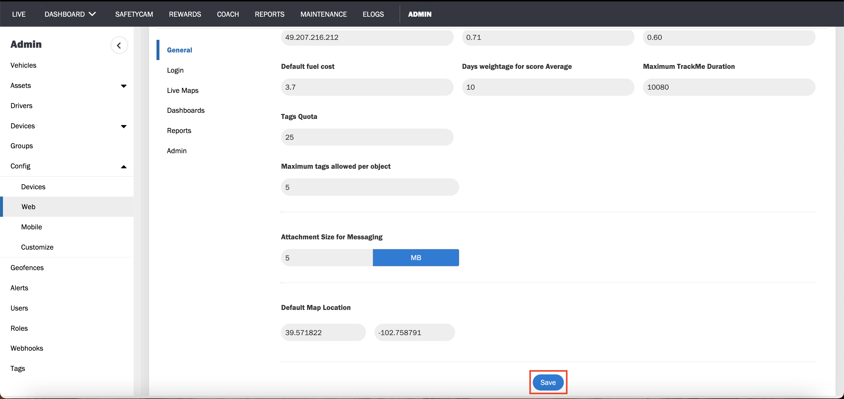 How Do I Change The Date Format On The Web Application Azuga