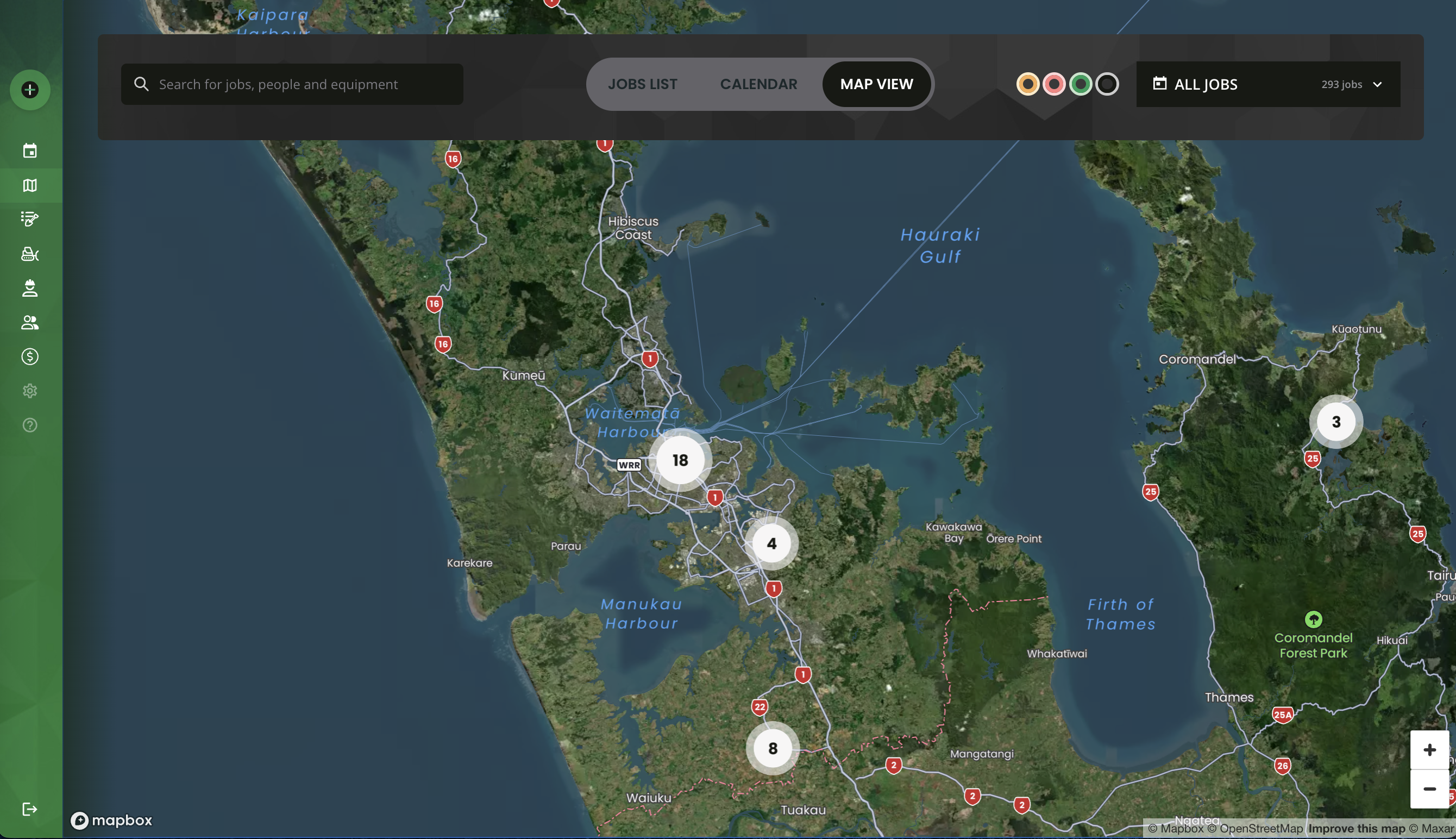 Magnetize map view