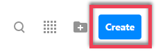 ThingLink Create button highlighted with a red outlined rectangle.