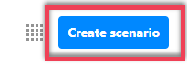 Create scenario button highlighted with a red outlined rectangle.