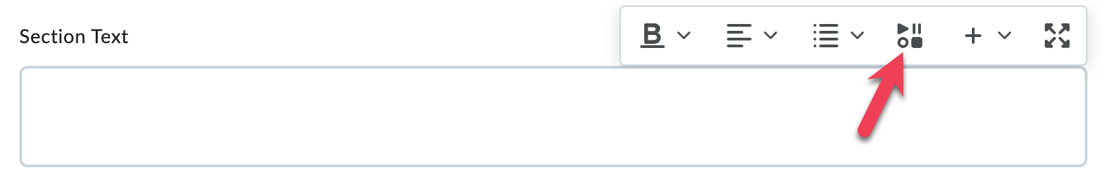 Insert Stuff button