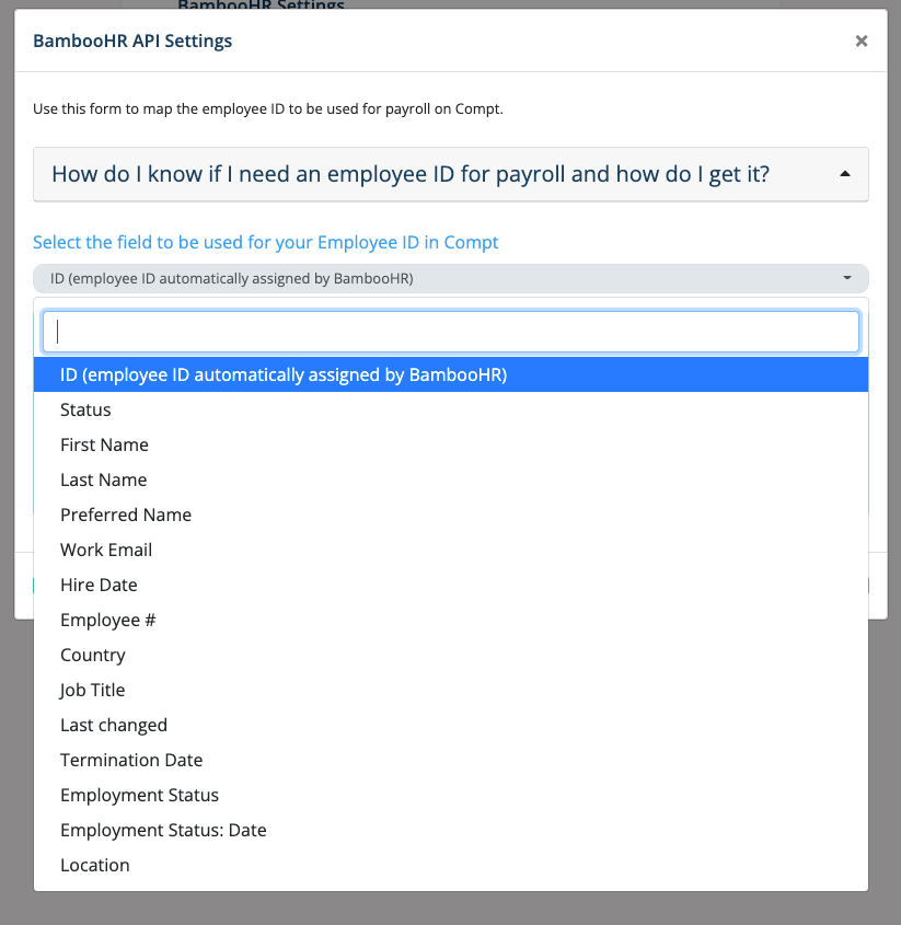 Integrating BambooHR with Compt Administrators) Compt
