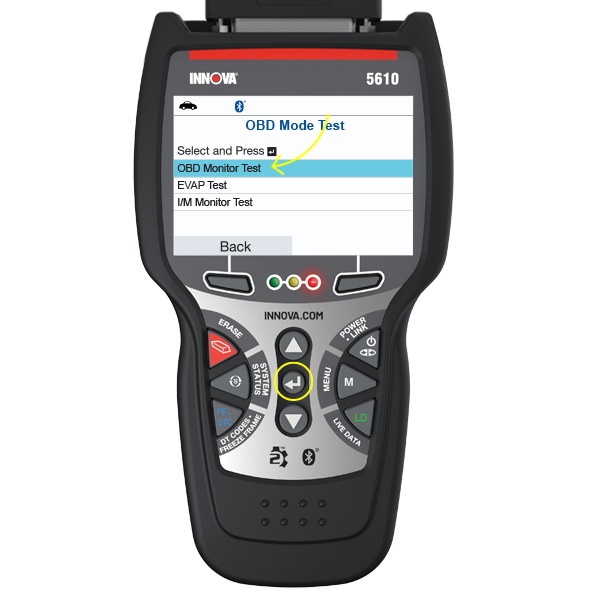 Innova 5610 How to perform an OBD Monitor Test Innova Electronics