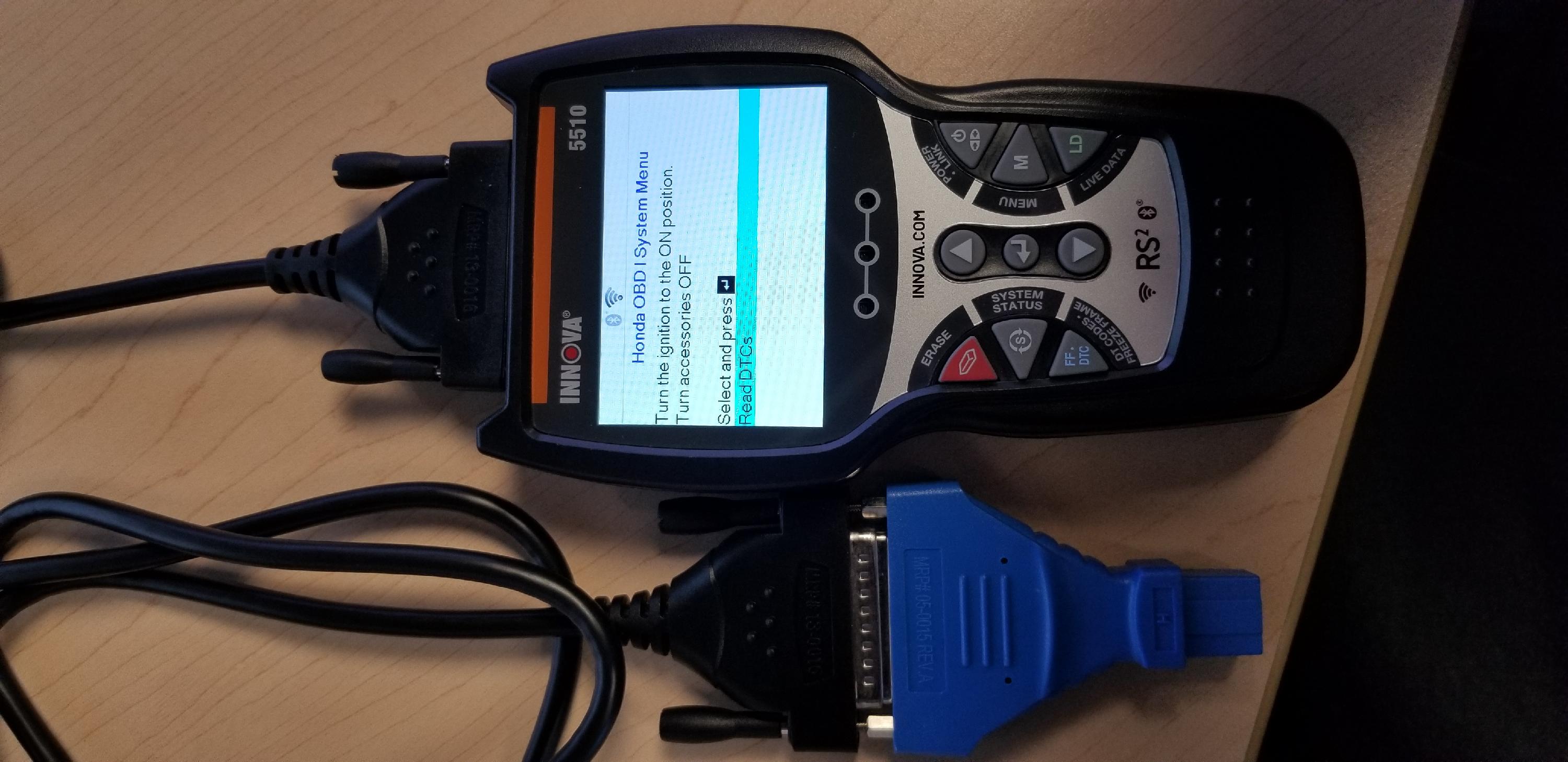 Innova 5510 How to Read an OBD1 Honda Vehicle Innova Electronics