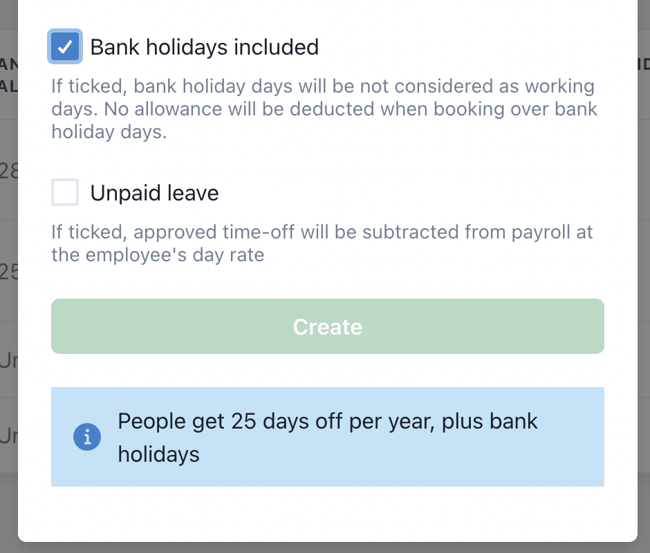 Bank Holidays Onfolk Support