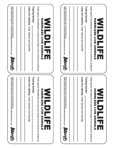 thumbnail image 2 of DryFur IATA Live Animal Species Labels – Roll Of 500 Paper Stickers For Crates 2 of 6