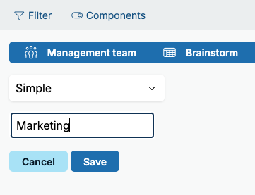 Add topic to brainstorm