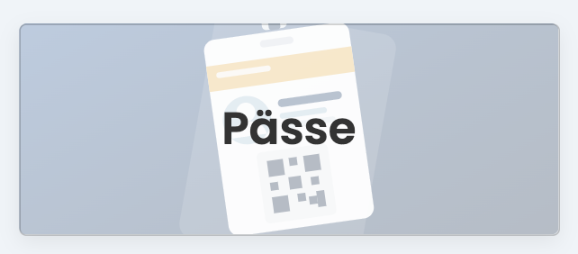 Kachel Pässe im Mitwirkendenportal