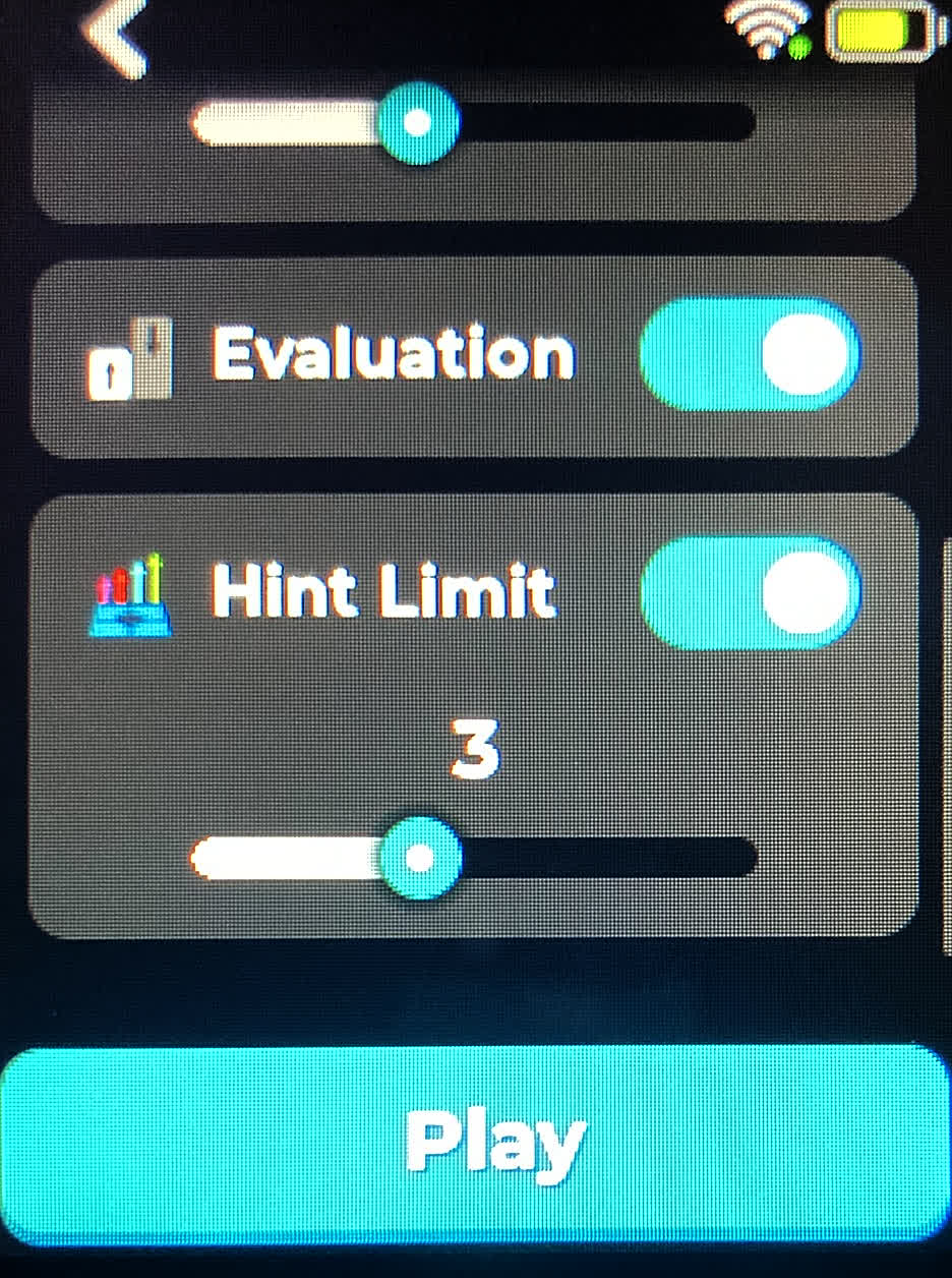 Hint Limit Selector