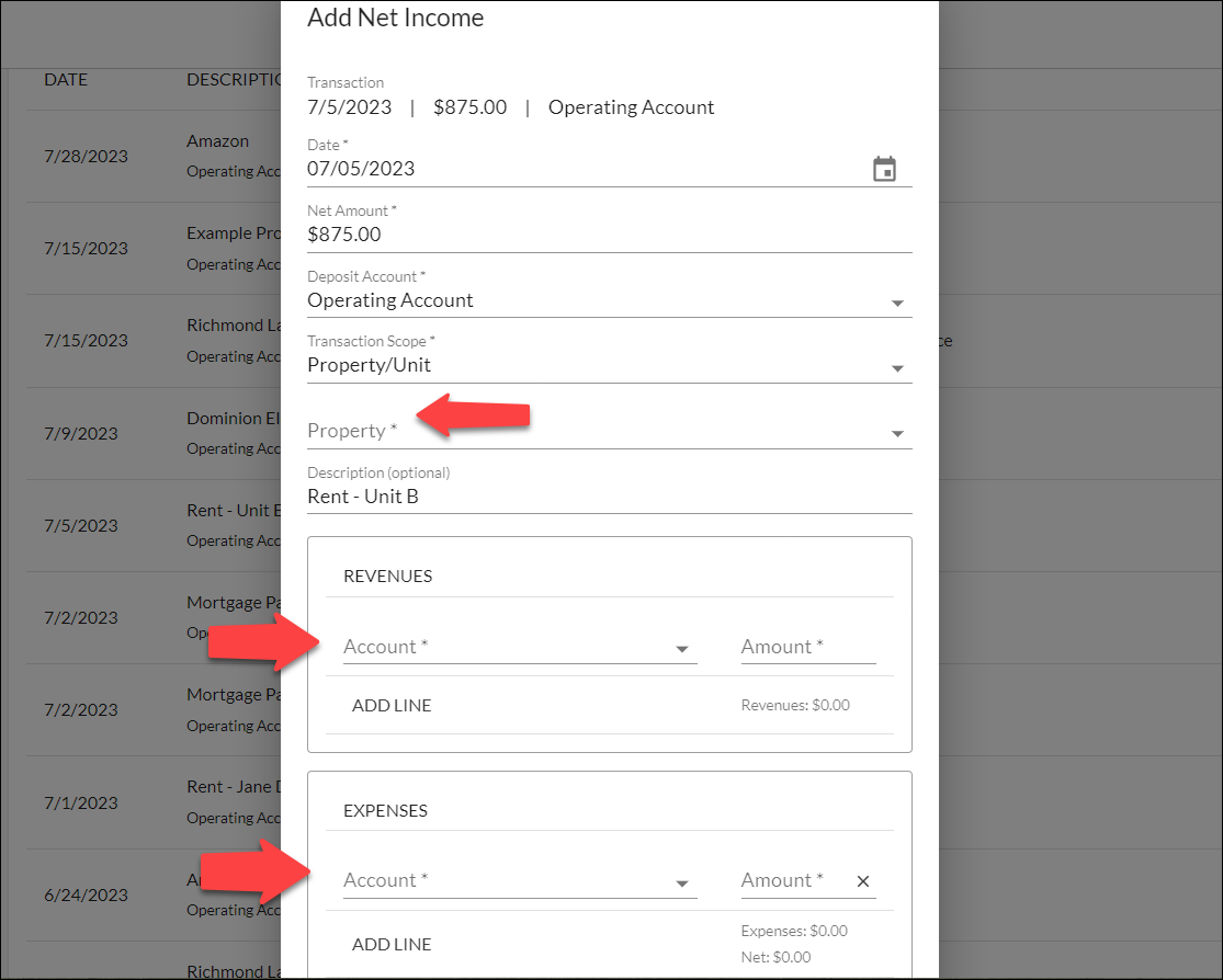 Rent Received Revenue vs Net REI Hub Knowledge Base