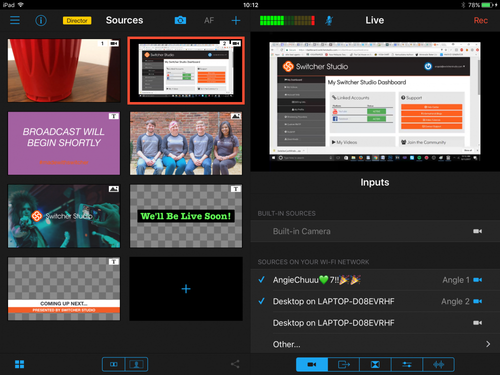 switcher cast app