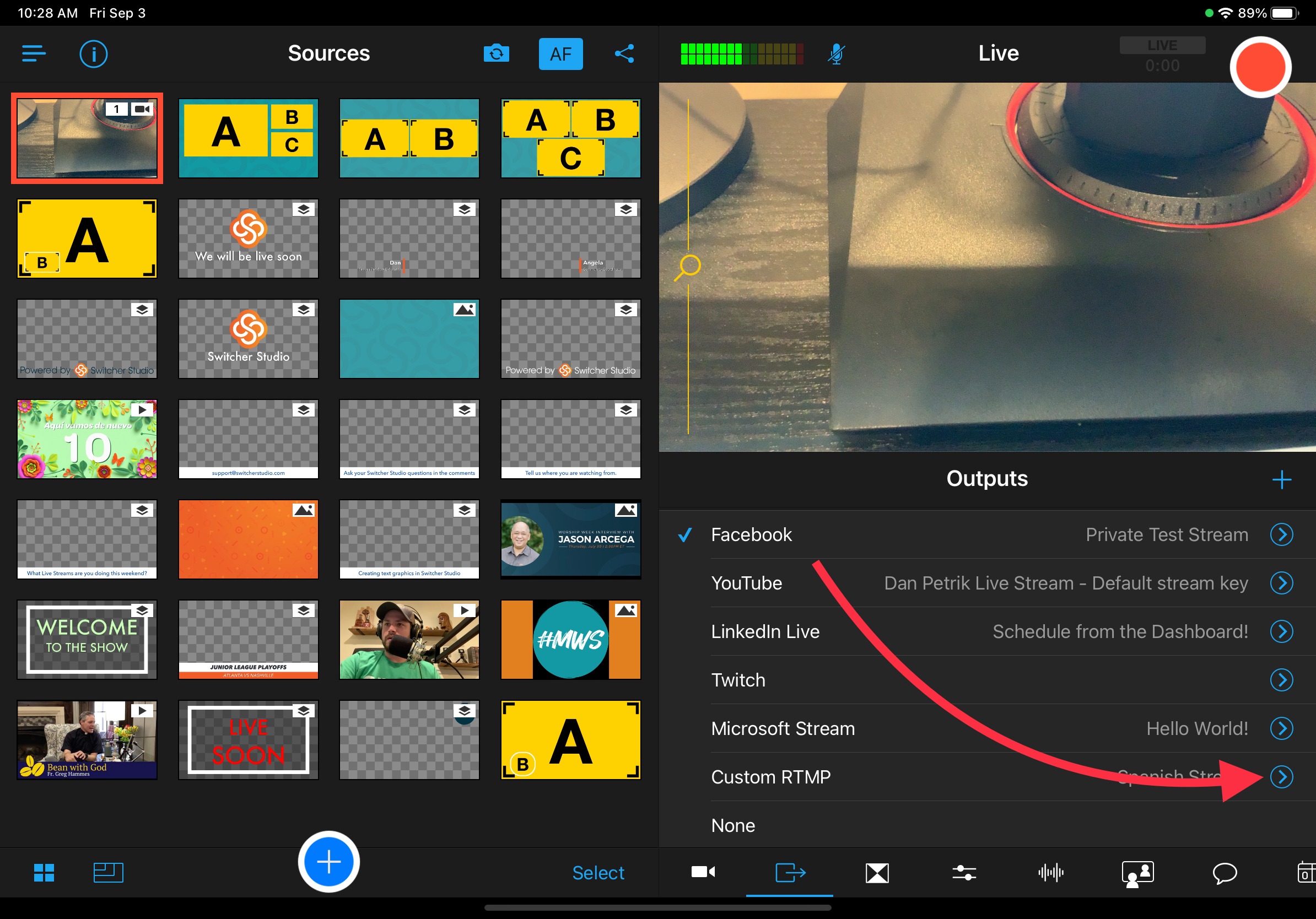 Custom RTMP Setup In The Switcher App Switcher Studio Help Center Custom RTMP Setup In The Switcher App Switcher Studio Help Center