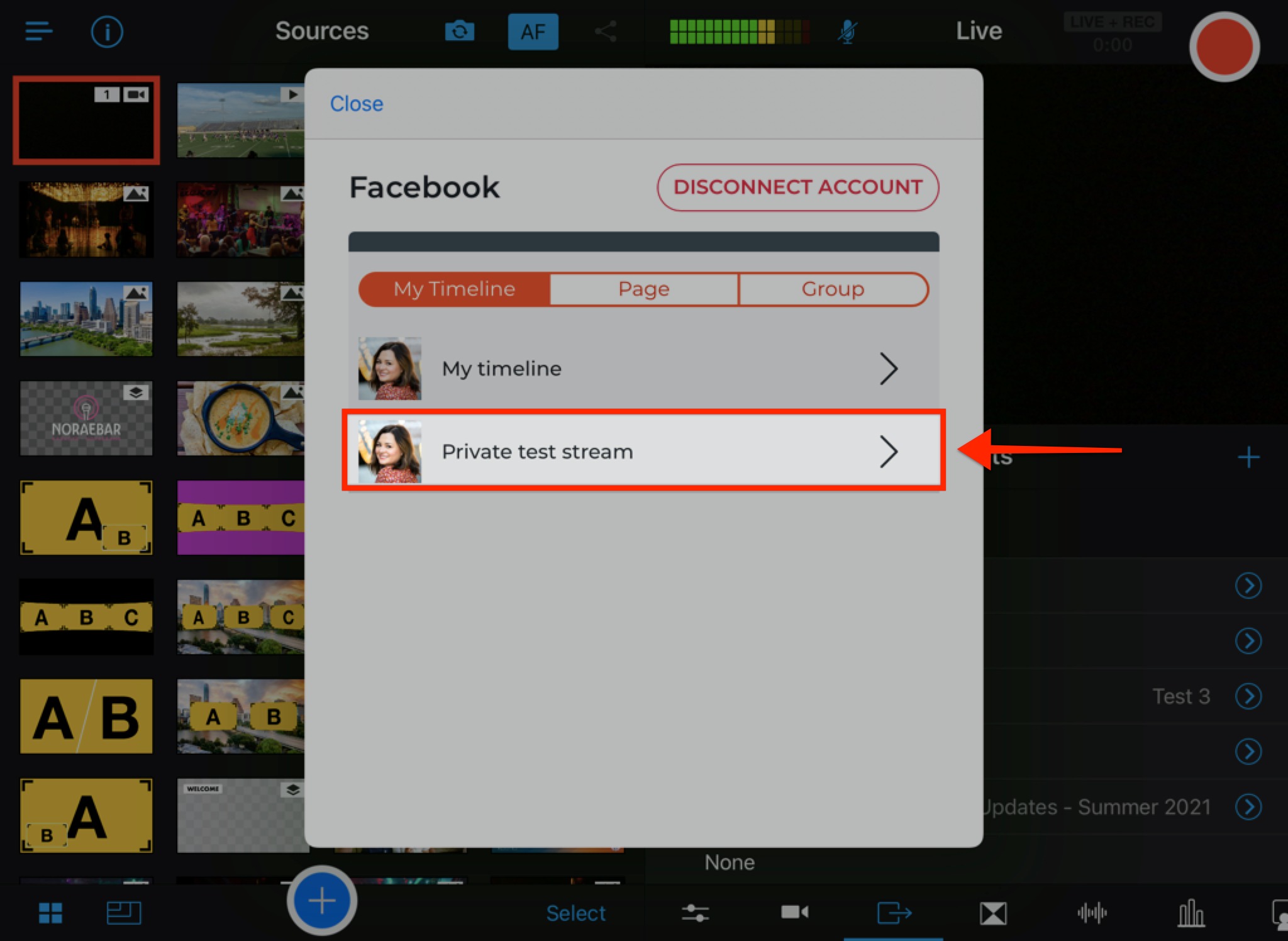 Creating a Private Test Stream on Facebook - Switcher Studio Help Center