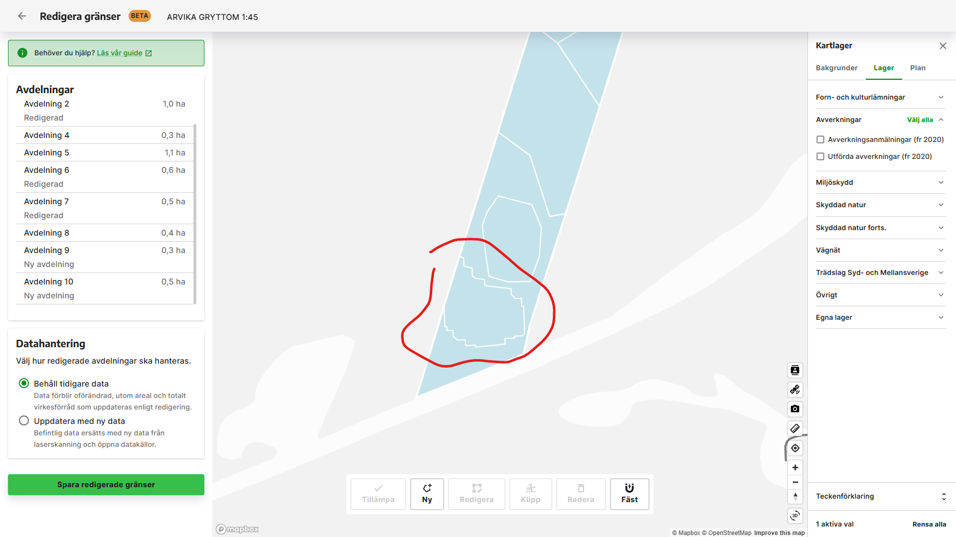 Nu har lagret används som