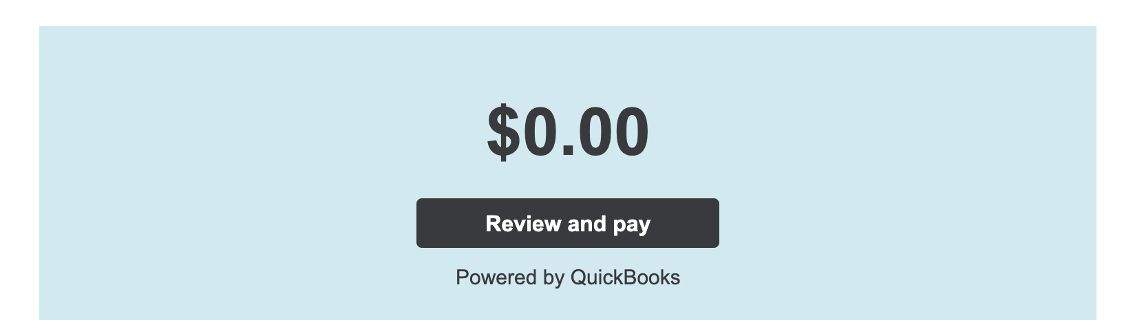 This is the button that will be in your email. Clicking this button gives you the option to download your PDF invoice. 