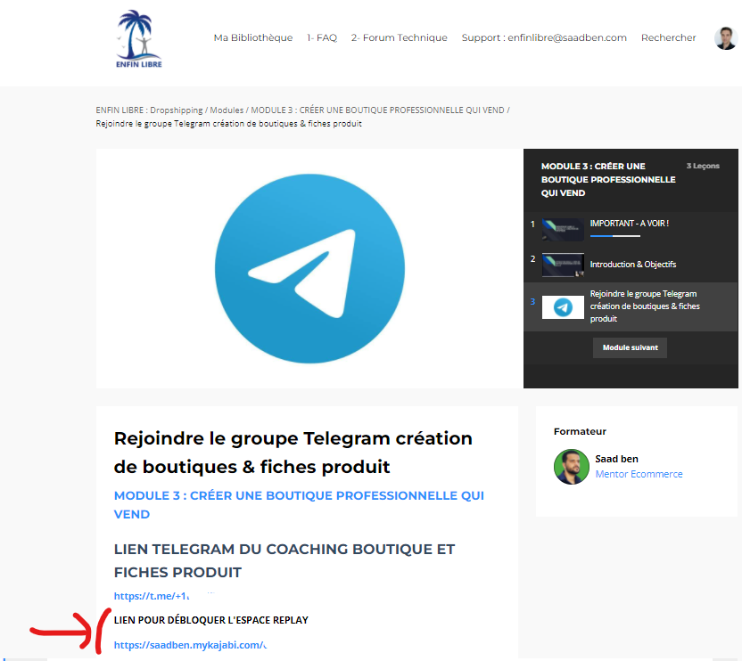 Comment accéder aux replays des coachings zoom ? ENFIN LIBRE FOIRE