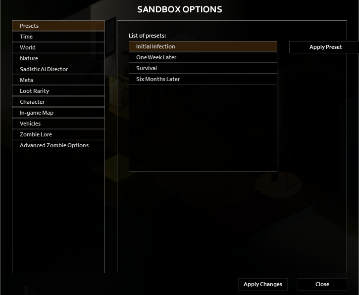 How do I change the playstyle of my Project Zomboid server? - AleForge