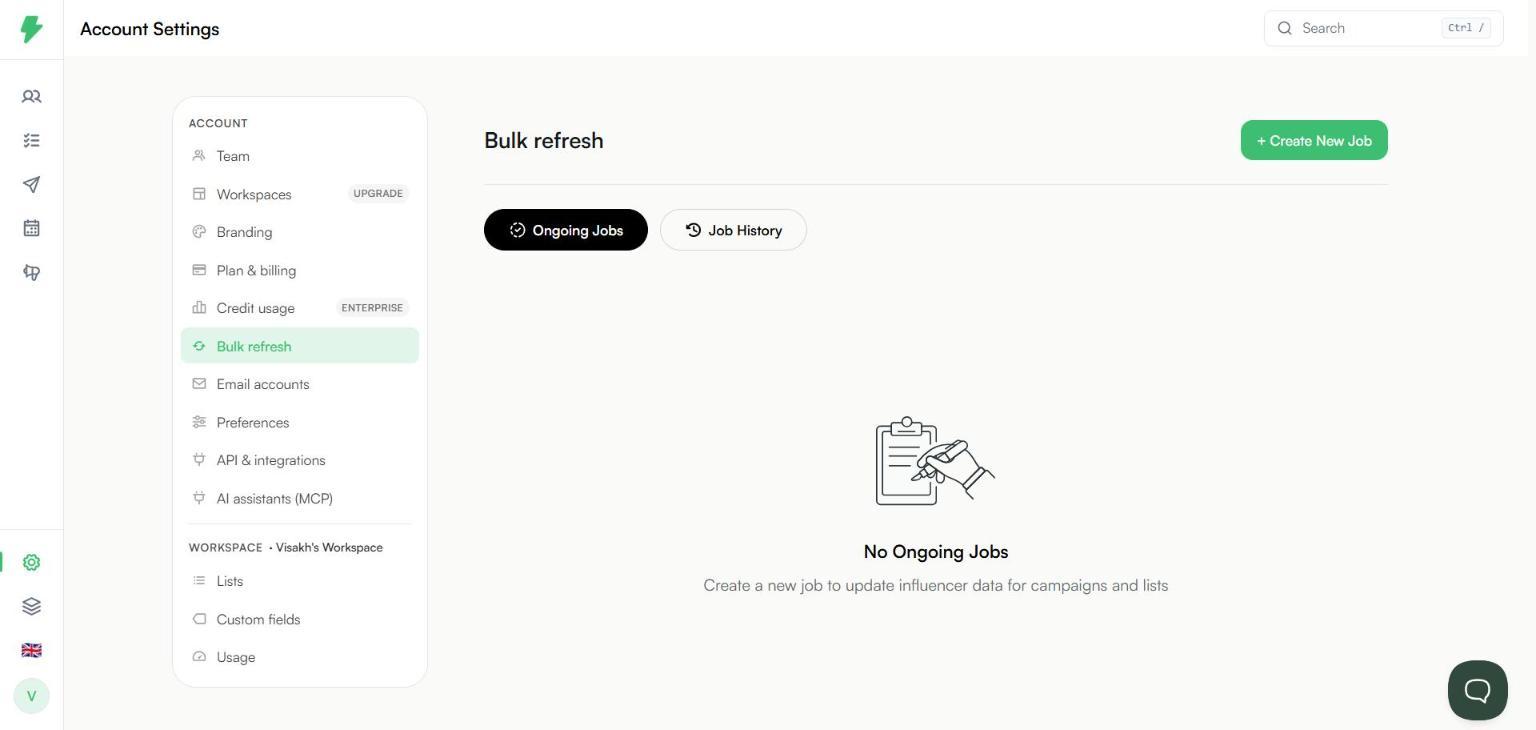Bulk refresh page