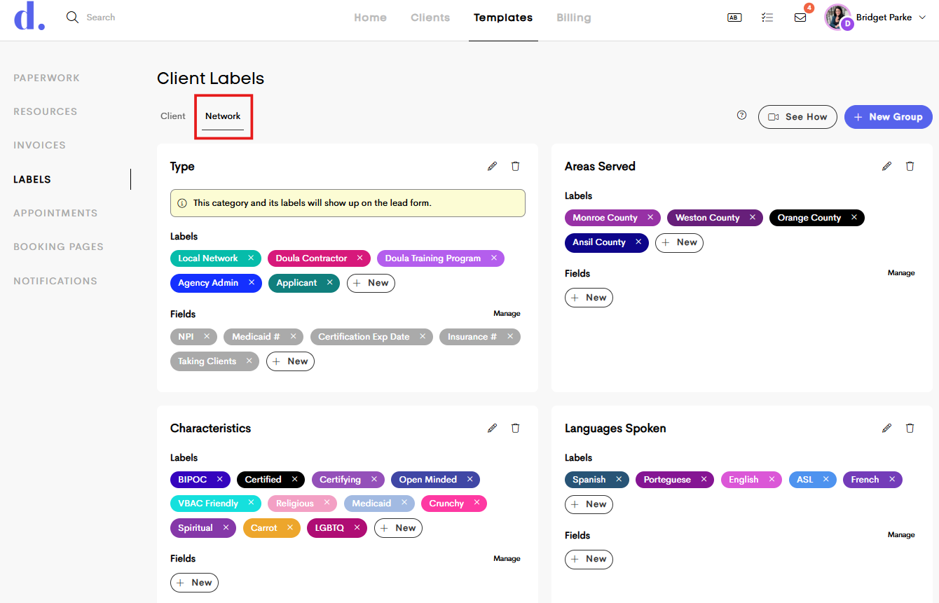 Network Directory - Doulado Knowledge Base
