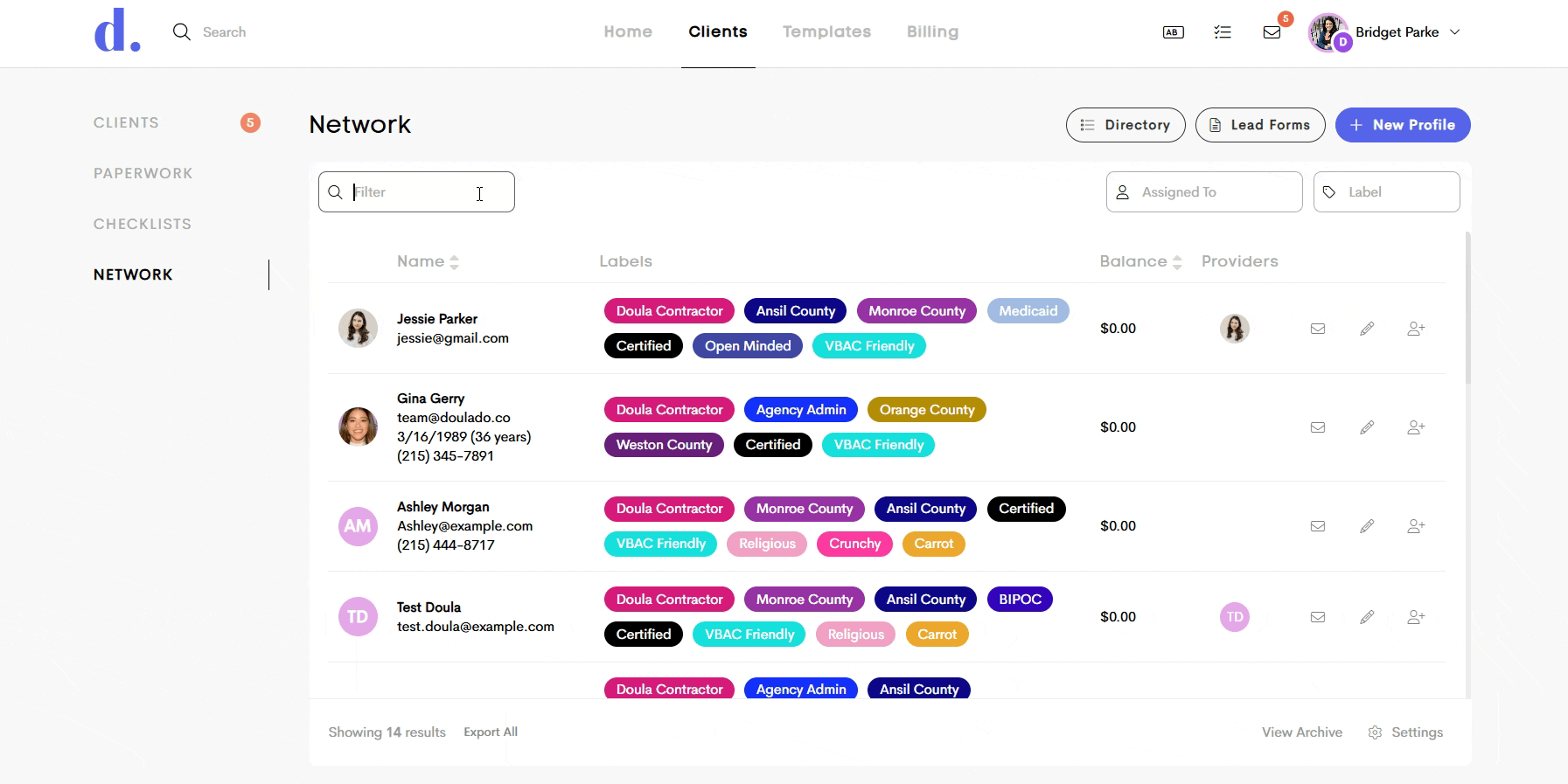 Creating & Editing Your Network Journey - Doulado Knowledge Base