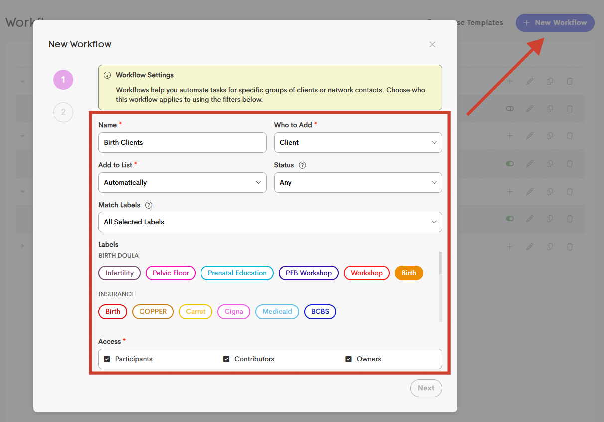 Workflows - Doulado Knowledge Base