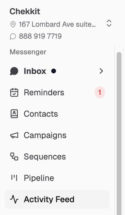 Activity Feed - Chekkit Knowledge Base - Help Center