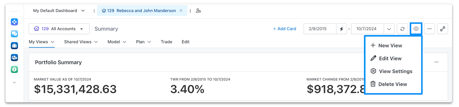 view management settings