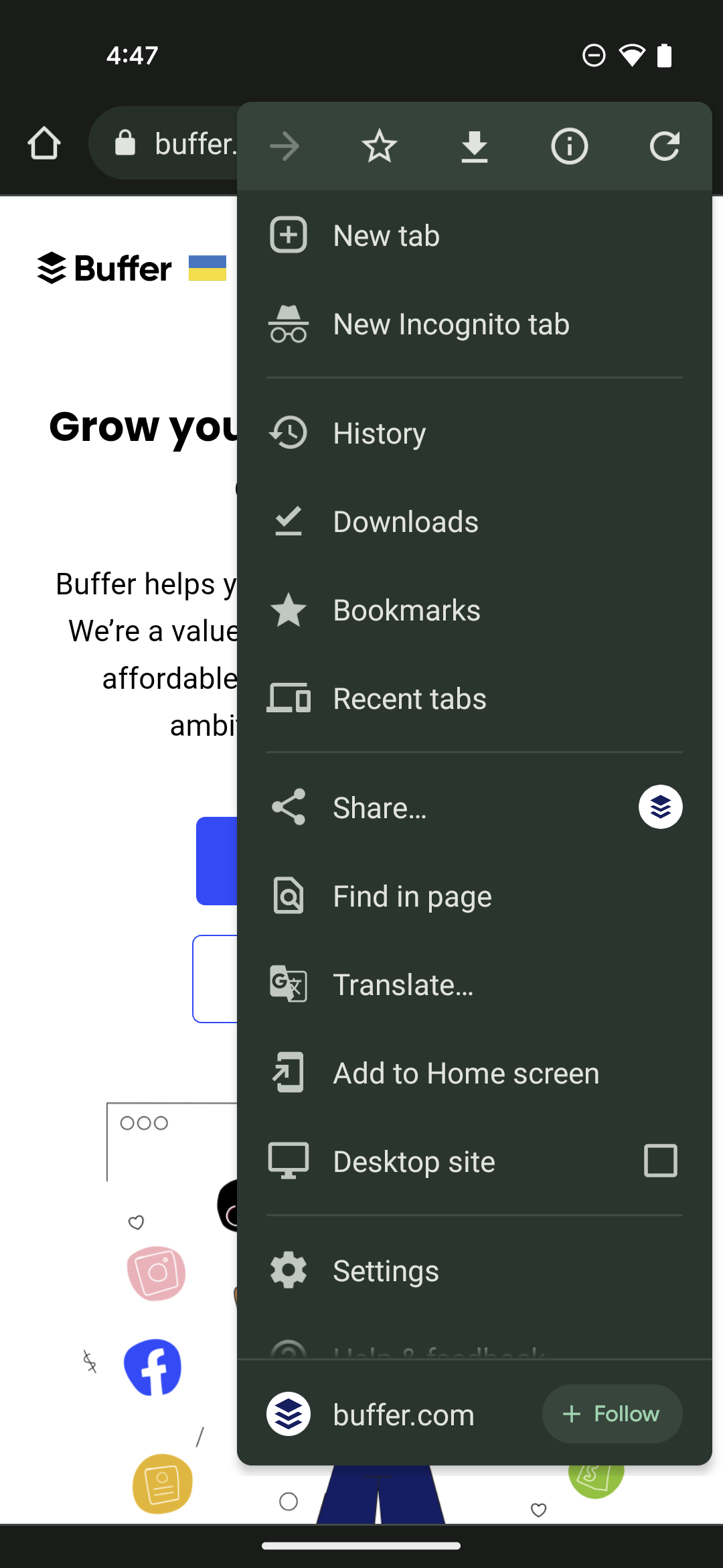 Android share screen