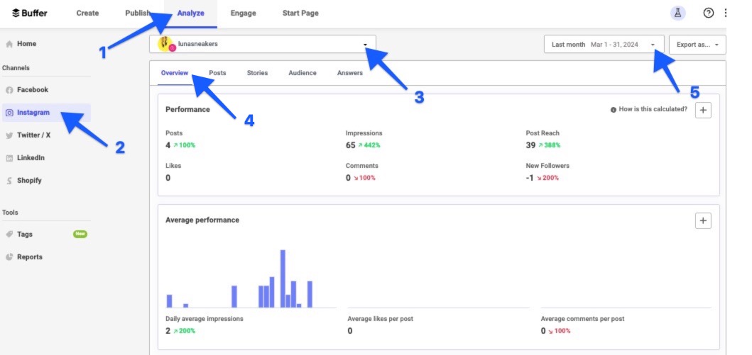 Buffer Analyze Overview report