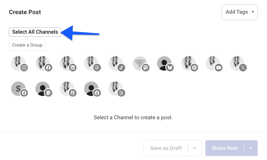 Buffer composer Select All Channels