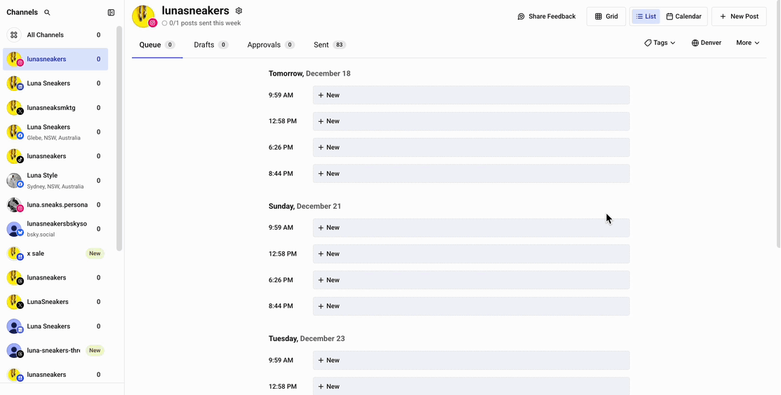 Buffer Publish - creating a prompt via the AI Assistant