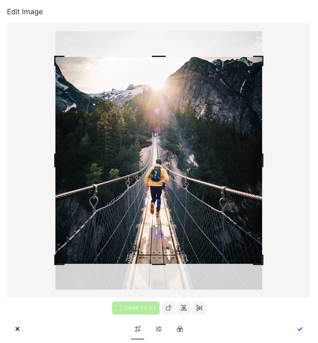 Buffer - Publish composer Edit image