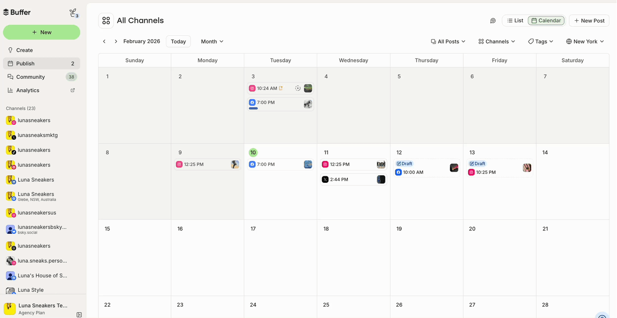 GIF toggling between post types in the Buffer calendar