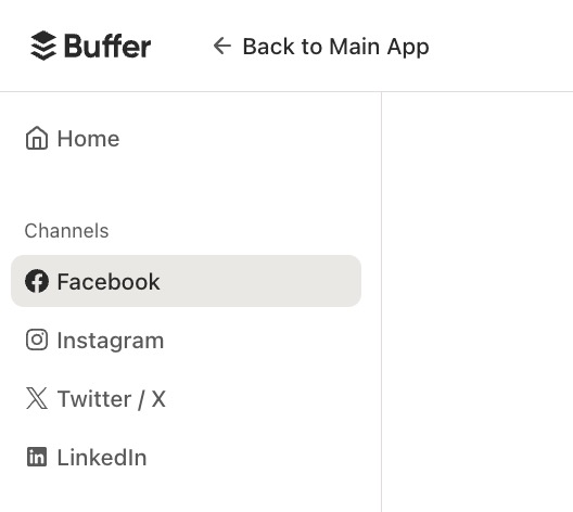 Buffer Analyze with Facebook selected