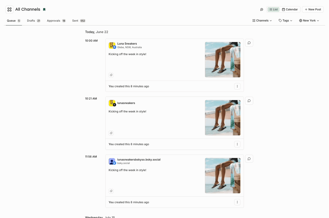 GIF of clicking Post Details and then viewing the Post within the Post Group