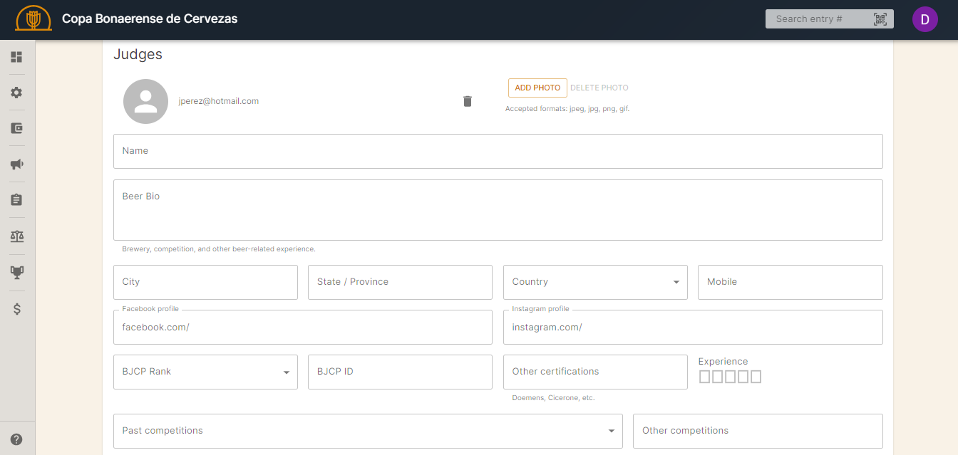 Judges Administration Beer Awards Platform Knowledge Base