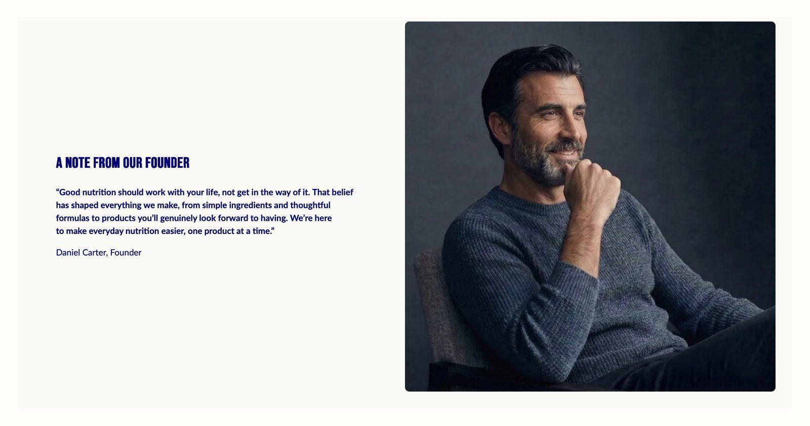 Media with text section in the Sublime theme