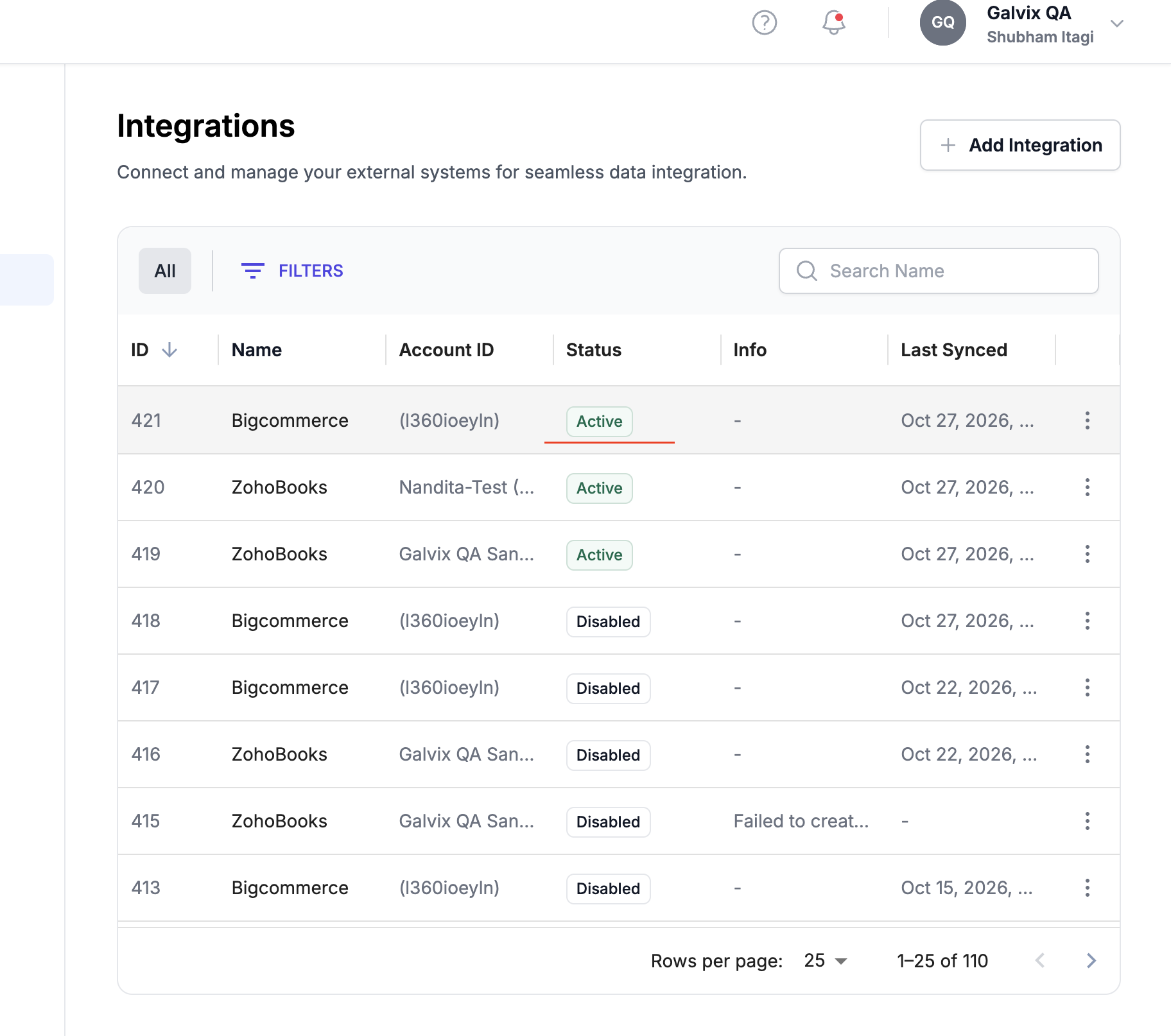 BigCommerce setup screenshot