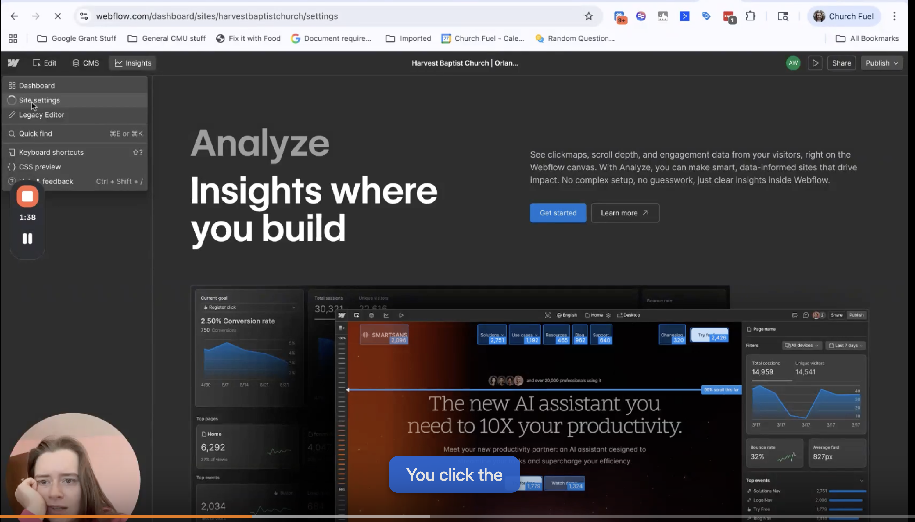 How to install Google Analytics on a Webflow Website - Church Fuel Help