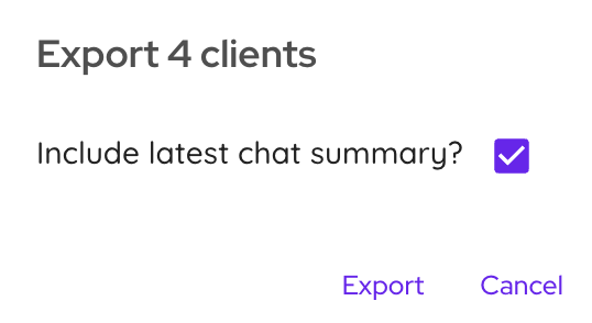 Include latest chat summary option