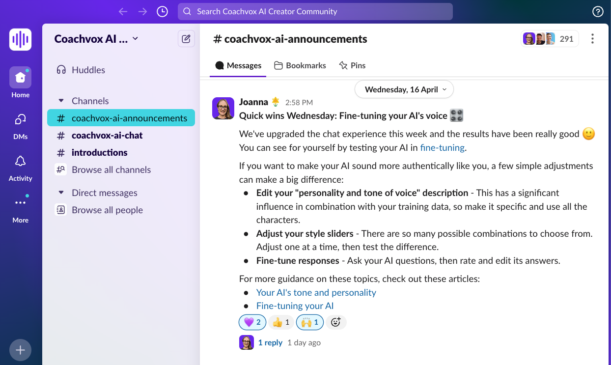 Creator community of Slack