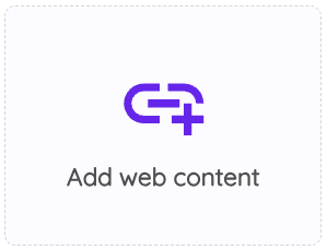Add web content