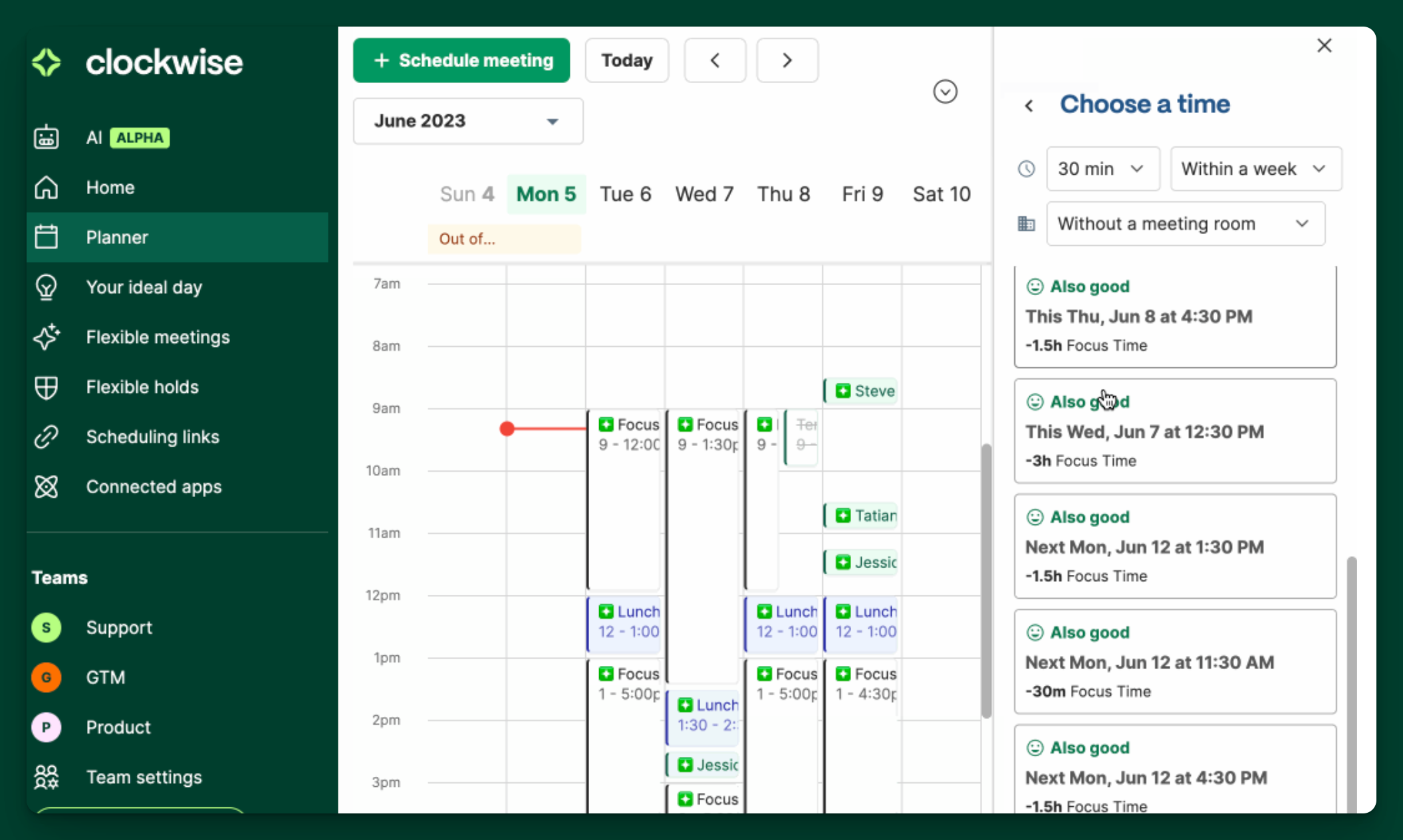 Clockwise Setup for Product Managers Clockwise Knowledge Base