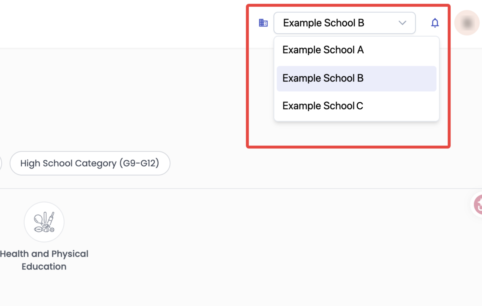 School selector