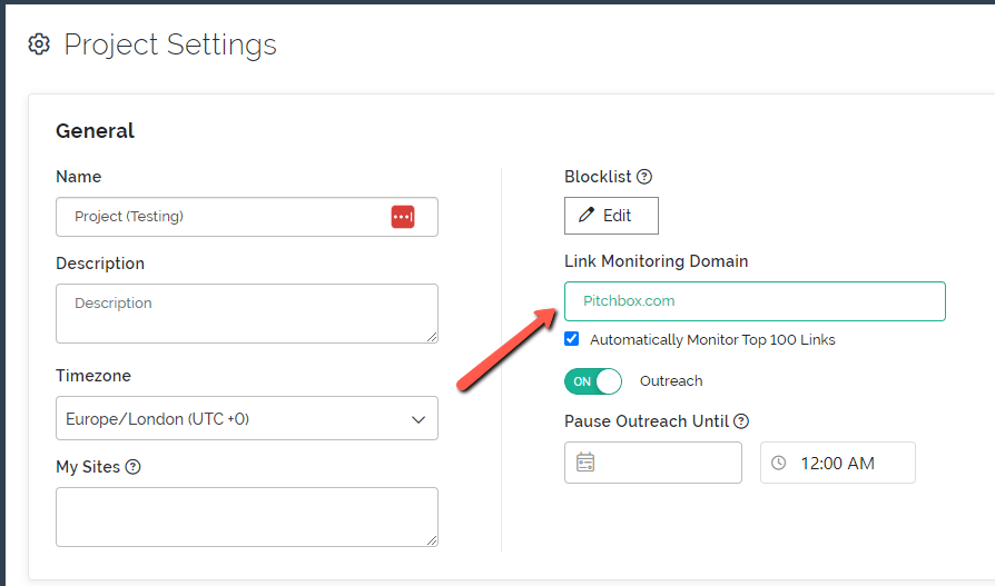 Link Monitoring - project settings.png