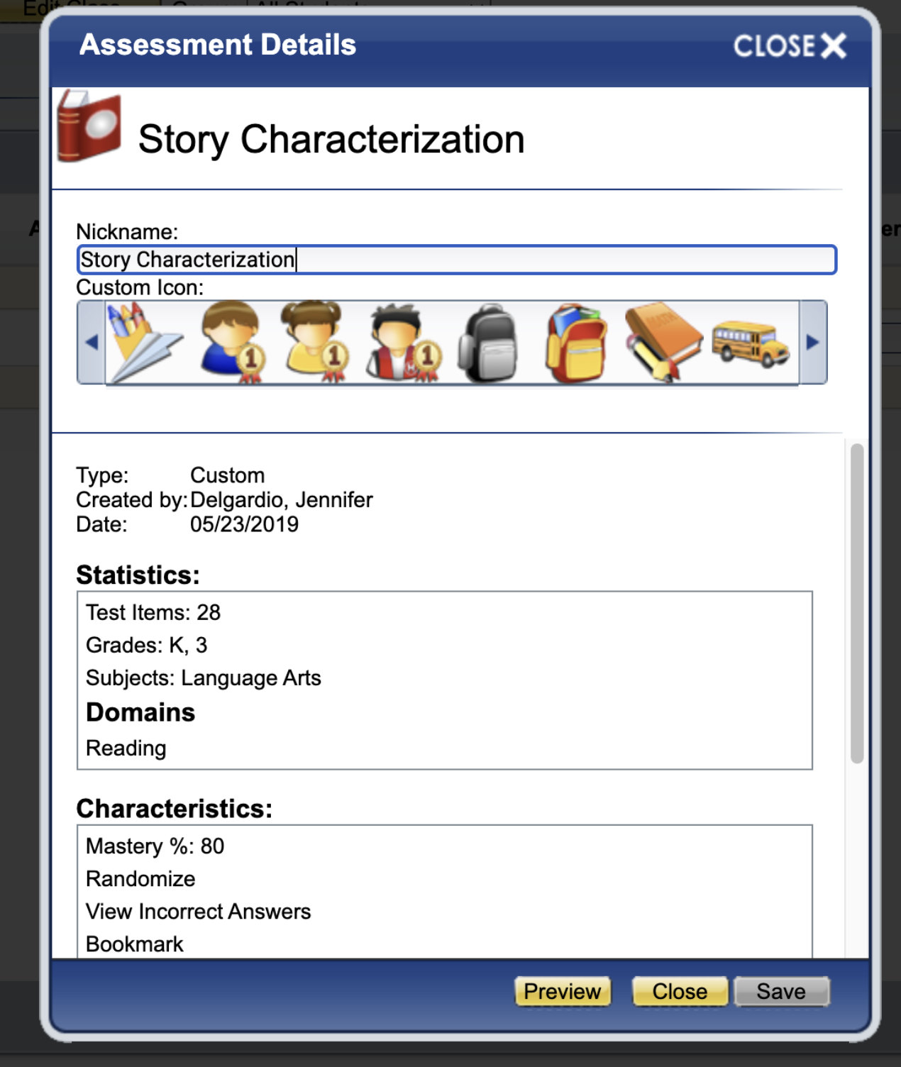 A screenshot of a story characterization

AI-generated content may be incorrect.
