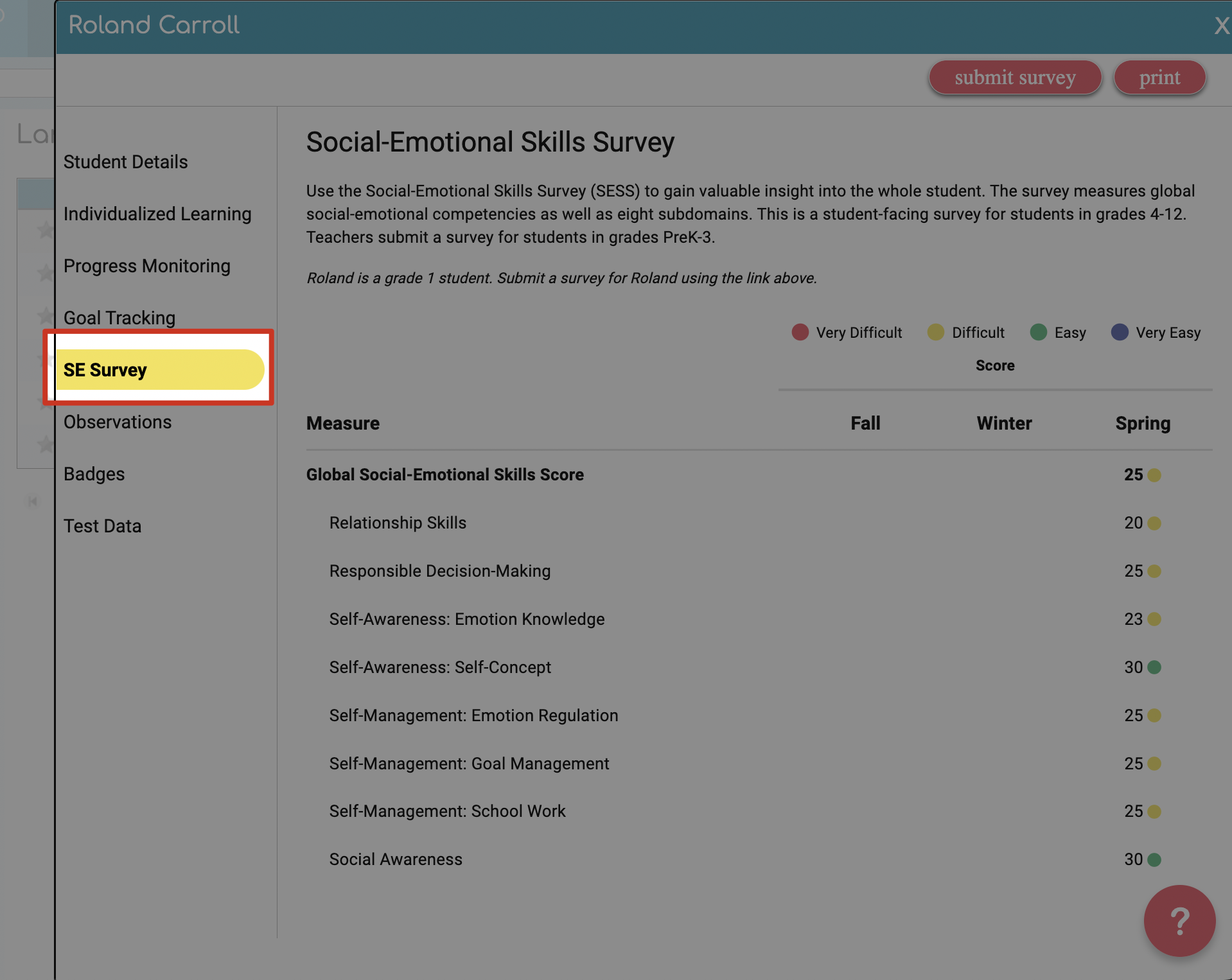 A screenshot of a survey

AI-generated content may be incorrect.
