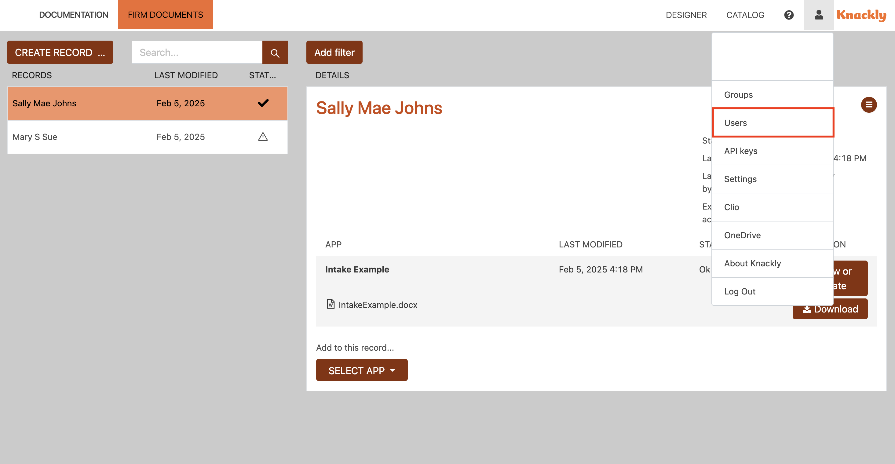 Adding New Users - Default and Microsoft - Knackly Support Center