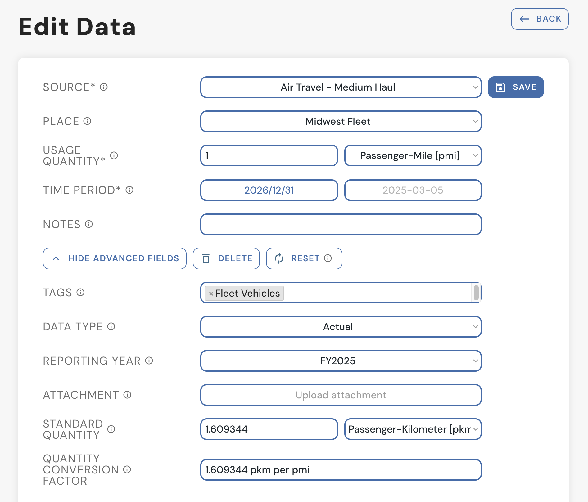 How to reset a Data Point - Breeze Support Docs