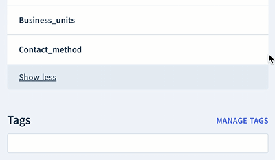 Screencap of selecting the value of a contact method attribute from a dropdown of three available values: email, phone call and video call.